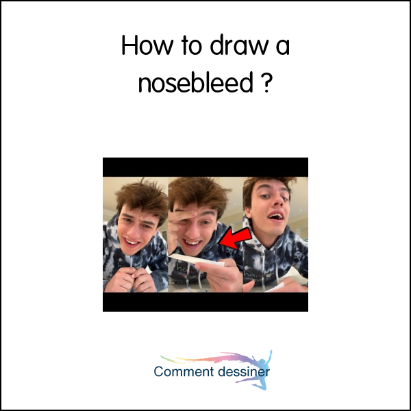 How to draw a nosebleed